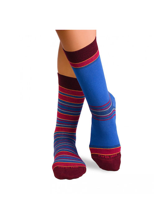 Pirin Hill Socks Burgundy Blue