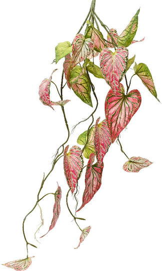 Künstlicher dekorativer Zweig Teufels-Efeu Rosa 10cm Kaemingk