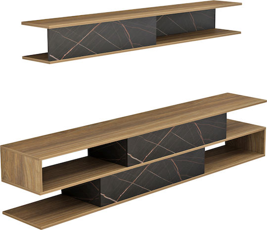 Unitate TV pentru sufragerie Birgitta Negru L181xA31.5xÎ39.6buc