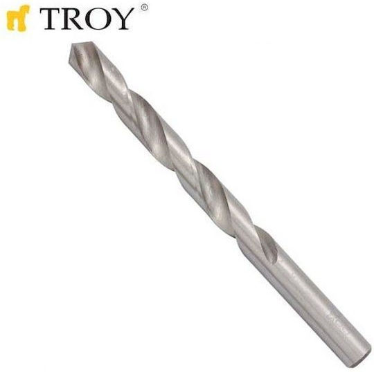Troy Свредло HSS с Цилиндрична Опашка за Метал