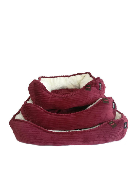 Pet Interest Darby Pet Bed Κρεβατάκι Μπορντό M 61x46x20cm