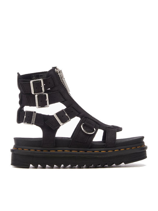 Olson Women's Flat Sandals Gladiator Charcoal Grey