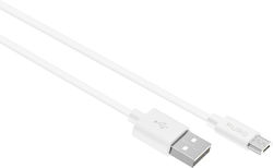 Puro PWMICROUSBCABLE1WHI Cabluri Micro USB Regular USB 2.0 1m Alb