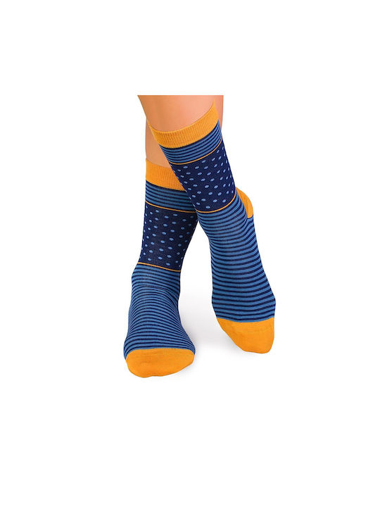 Pirin Hill Patterned Socks Blue