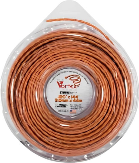 Vortex 982120DLG-12 Aluminum Twist Brush Cutter Trimmer Line Length 44m and Thickness 3mm