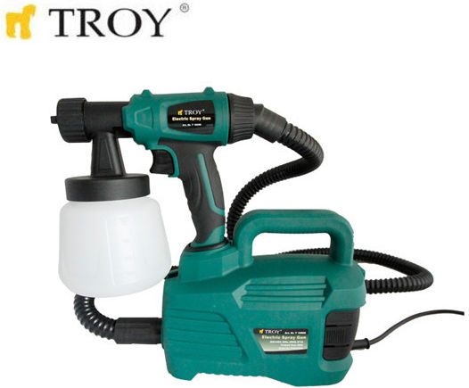 Troy T 18690 Elektrische Farbspritzpistole mit Behälter 1Es