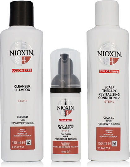 Nioxin Set de îngrijire a părului împotriva căderii părului cu Șampon și Balsam 3buc