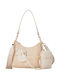 FRNC Damen Tasche Schulter Beige