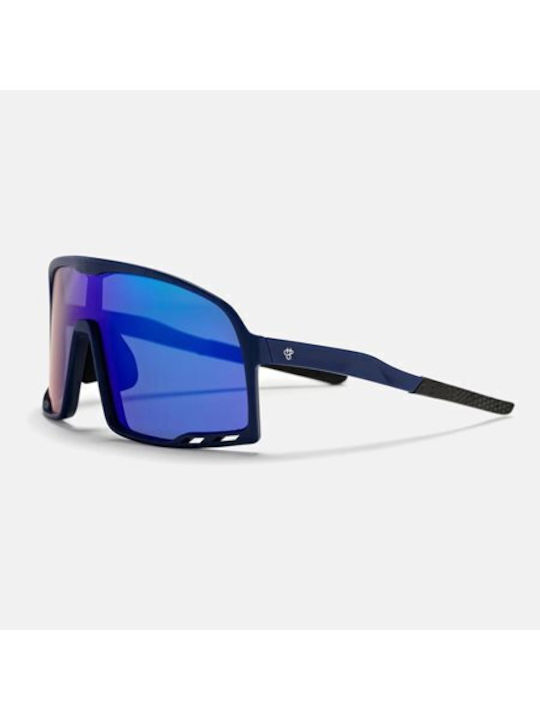 Chpo Henrik Sunglasses with Navy Blue Frame and Blue Lens 16132PG