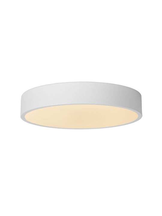 Lucide Lightning Plastic Ceiling Mount Light with Integrated LED in White color