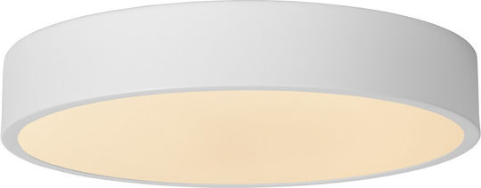 Lucide Lightning Πλαφονιέρα Οροφής Λευκή με Ενσωματωμένο LED