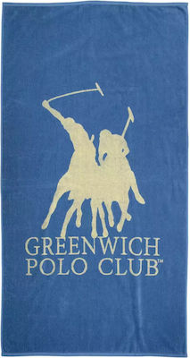 Greenwich Polo Club 3851 Prosop de Plajă Bumbac Albastru Galben 170x90cm.