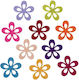 Felt Flower Shapes Set of 10 Pieces 4cm Assorted Colors Glorex