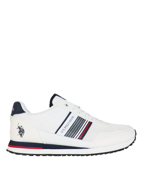 U.S. Polo Assn. Ανδρικά Sneakers Λευκά