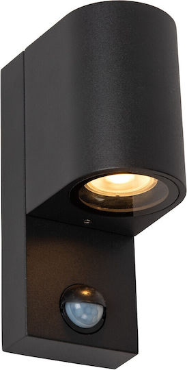Lucide Lightning Στεγανό Επιτοίχιο Εξωτερικό Φωτιστικό Μαύρο Lucide Lightning Στεγανό Επιτοίχιο Εξωτερικό Φωτιστικό Μαύρο