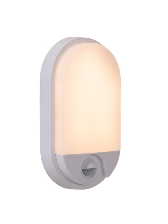 Lucide Lightning Επιτοίχιο Εξωτερικό Φωτιστικό LED IP54 10W με Θερμό Λευκό Φως