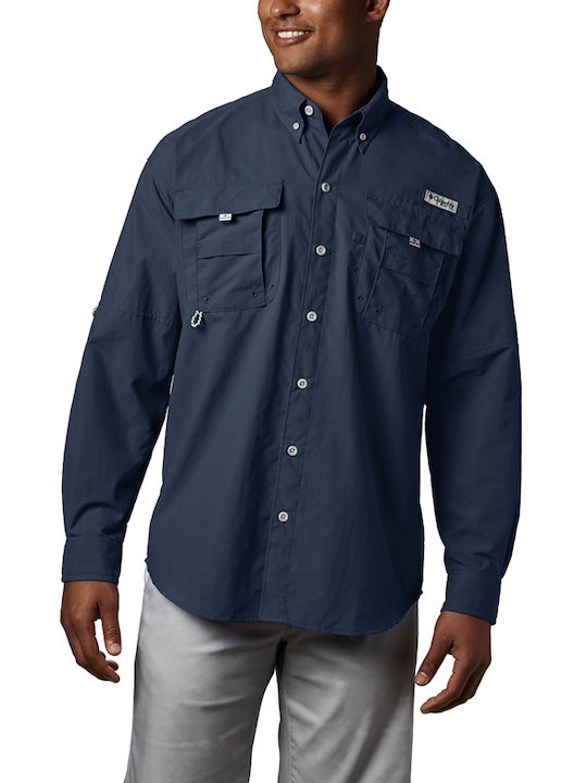 Columbia Bahama Men's Shirt Long Sleeve Dark Navy