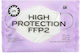 Larisa Face Cover Protective Mask FFP2 White 00636 1pcs