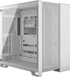 Corsair 6500D Airflow Gaming Midi Tower Computer Case with Window Panel White