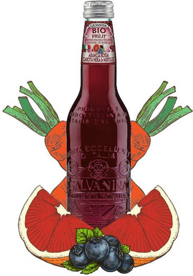 Galvanina Erfrischungsgetränk Blutorange mit Kohlensäure, Biologisch 681 355ml