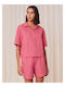 Triumph Winter Cotton Women's Pyjama Shorts Pink