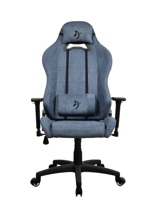 Arozzi Torretta Soft Fabric V2 Υφασμάτινη Καρέκλα Gaming με Ρυθμιζόμενα Μπράτσα Blue