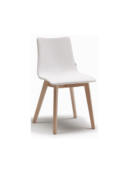 Natural Zebra Pop Art.2806 Chair - Fn 500 - Natural Beech, T4x - Fabric Standard