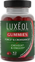 Supliment alimentar, Luxeol, cu biotină, vitamina B5 și zinc, întărește părul și unghiile, 60 de gelatinoase Supliment alimentar, Luxeol, cu biotină, vitamina B5 și zinc, întărește părul și unghiile, 60 de gelatinoase