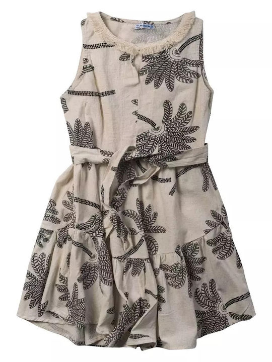 Mayoral Children's Dress Linen Beige