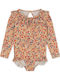 Konges Slojd Kids Swimwear Long Sleeve One-piece Pink
