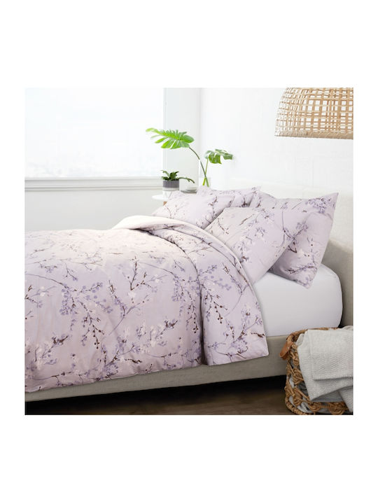 Homeline Duvet Cover Set Cotton Single with Pil...
