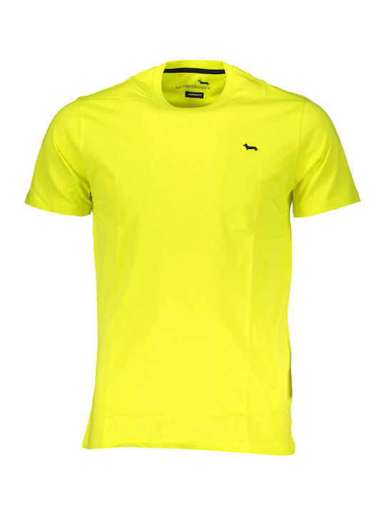 Harmont & Blaine T-shirt Bărbătesc cu Mânecă Scurtă Yellow