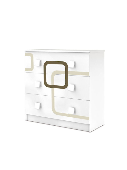 Baby Changing Table-Dresser White 92x40x87cm