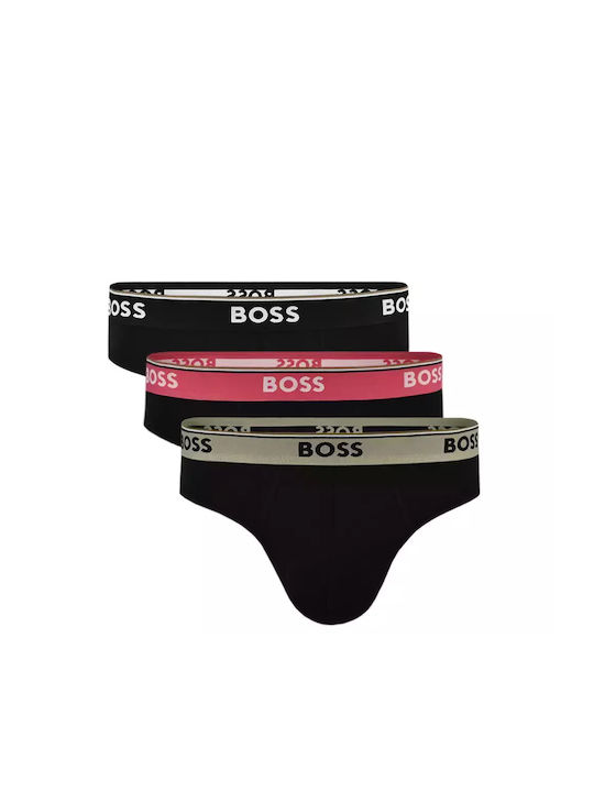 Hugo Boss Ανδρικά Σλιπ Μαύρο 3Pack