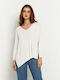 Toi&Moi Women's Long Sleeve Sweater White
