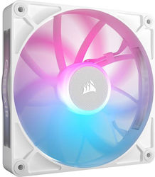 Corsair iCUE LINK RX140 Case Fan with RGB Lighting and Connection 4-Pin PWM 1pcs White