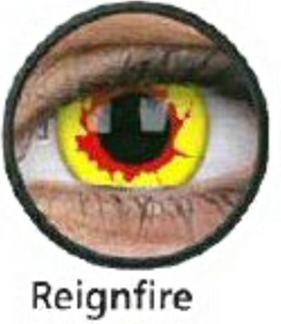 ColourVUE Crazy Lens 2 Tägliche Farbige Ohne Dioptrien Kontaktlinsen Hydrogel Reignfire