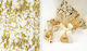 Faitakis Pack Tulle for Wedding Favors Gold 100pcs