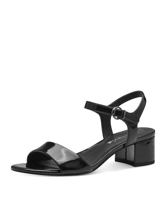 Sandals from Patent Leather Black