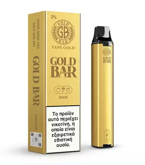 Gold Bar Gold Bar Einweg-E-Zigarette 600 Einweg-E-Zigaretten 2ml 20mg Gold