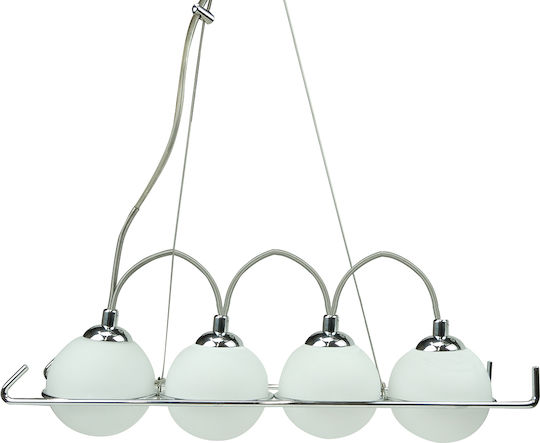 Ideal Lux Hängelampe Silber 15x12cm.