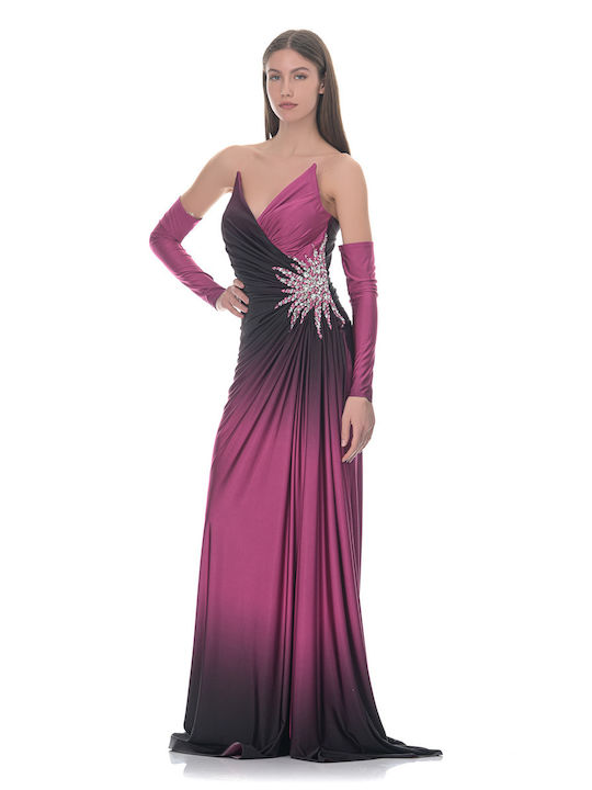 Farmaki Maxi Dress Fuchsia