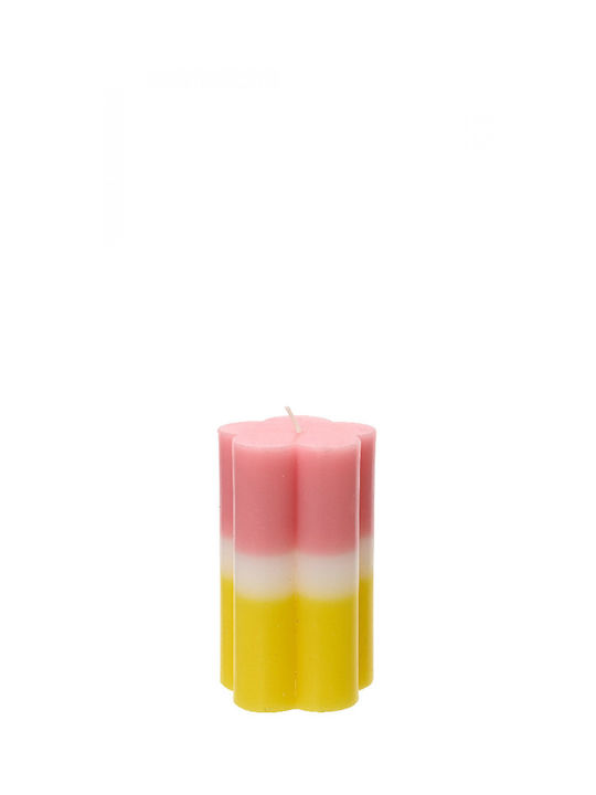 Kaemingk Scented Candle Yellow 7x12cm 1pcs