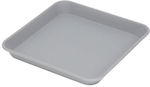 11153025 Pătrat Platou Pot Grey 22x22buc