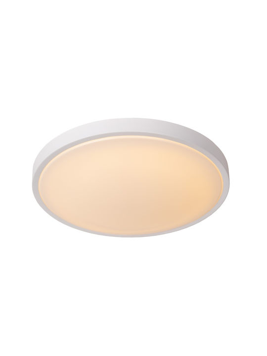 Lucide Lightning Φωτιστικό Plastic Ceiling Light with Integrated LED White