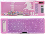 Yolo Fabric Purple Pencil Case Retro with 1 Compartment