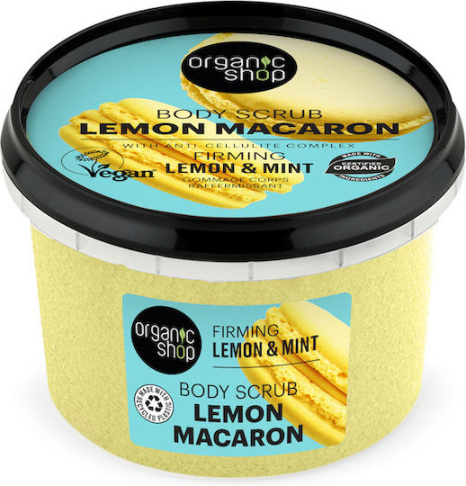 Organic Shop Lemon Macaron Scrub Für Cellulite & Straffung 250ml