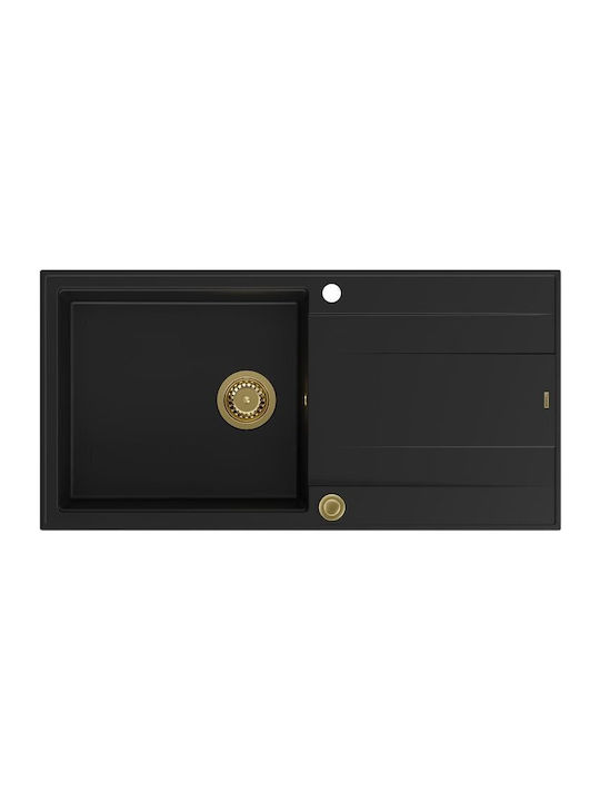 GraniteQ Evan 146 Xl Drop-In Sink Synthetic Gra...