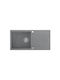 GraniteQ Evan 146 Xl Ένθετος Νεροχύτης Inox Μ100xΠ50cm Γκρι