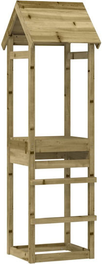 vidaXL Holzturm mit Kletterfläche 53x46.5x194cm. Rosa